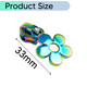 Rainbow Zip Pull - Flower
